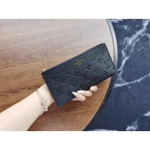 Louis Vuitton Original Monogram Empreinte Wallet M68712 black JK244hI90