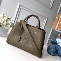 Louis vuitton original MONTAIGNE MM M44311 green JK1489Ty85