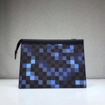 Louis Vuitton original POCHETTE VOYAGE MM N41696 blue JK1702FT35