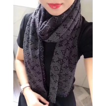 Louis Vuitton Scarf A2360 Grey JK3715LG44