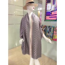 Louis Vuitton Scarf A2361 Grey JK3711Kn56