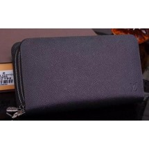 Louis Vuitton Taiga Leather Zippy Insolite Wallet M62012 Black JK654SS41