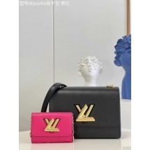 Louis Vuitton TWIST PM M59886 Black / Fuchsia JK5791Lp50