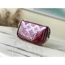 Replica AAA Louis Vuitton Monogram Vernis MINI POCHETTE ACCESSOIRES M58009 violet JK206of41