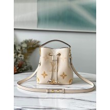 Replica Cheap Louis Vuitton Original Leather NEONOE BB M45716 Cream&Saffron JK582QC68