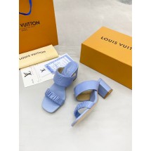 Replica Designer Louis Vuitton slipper 91113-4 Heel 6.5CM JK1757Bb80