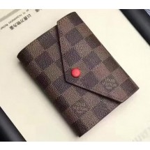 Replica Louis Vuitton Damier Ebene Canvas VICTORINE WALLET N41659 JK581Fi42