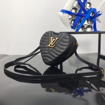 Replica Louis Vuitton HEART BAG NEW WAVE M52796 black JK1458nB47