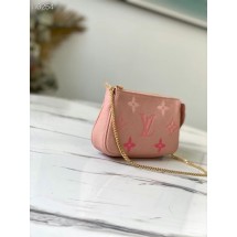 Replica Louis Vuitton MINI POCHETTE ACCESSOIRES M80501 Bouton de Rose Pink JK569Hd81