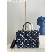 Replica Louis Vuitton Monogram denim M59609 Navy Blue JK5975iF91