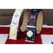 Replica Louis Vuitton Monogram Multicolore Belt LV2935 White JK2827KG80