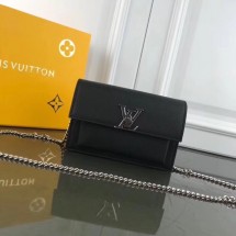 Replica Louis Vuitton MYLOCKME BB CHAIN LOUISE M63471 black JK1615Jw87