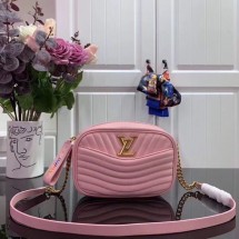 Replica Louis Vuitton Original Leather NEW WAVE Camera Bag M53682 Pink JK1151Fi42