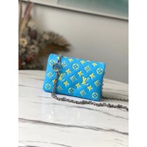 Replica Louis Vuitton POCHETTE COUSSIN M80744 Mint Green & Yellow JK454Vi77