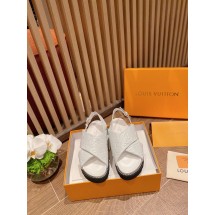 Replica Louis Vuitton SANDAL 91083-3 Heel 2CM JK1946rH96