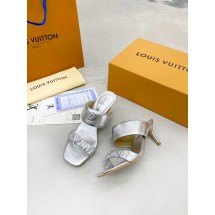 Replica Louis Vuitton slipper 91111-2 Heel 6.5CM JK1770Yn66