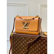 Replica Louis Vuitton TWIST MM M20846 Gold Cipango Beige JK5584Ix66