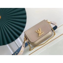 Replica Top Louis Vuitton LOCKME TENDER M58554 Greige JK415Vx24