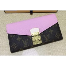 Replica Top Louis Vuitton Monogram Canvas PALLAS WALLET M58413 Pink JK603Cq58