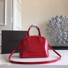 Fake Louis Vuitton Monogram Vernis Alma BB M91606 Red JK2198lF58