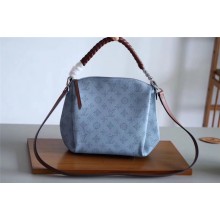 Fake Louis Vuitton original Mahina Leather BABYLONE CHAIN BB M53153 BLEU HORIZON PUMPKIN JK1320eZ32