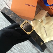 High Imitation Louis Vuitton Calf leather Belt REVERSO 35MM REVERSIBLE MP035S JK2768bg96