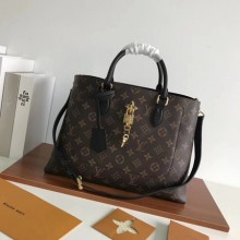 Hot Louis vuitton original Monogram Canvas Original TOTE FLEUR 43551 black JK1977Nm85