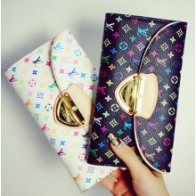 Hot Replica Louis Vuitton Monogram Multicolore Eugenie Wallet M60123 JK685wR89