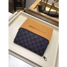 Imitation AAA Louis Vuitton Damier Graphite Canvas ZIPPY ORGANISER N63077 JK484RP55