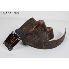 Imitation Fashion Louis Vuitton Monogram Belt Silver Hardware L045 JK3125kd19