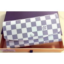 Imitation Louis Vuitton Damier Azur Canvas Emilie Wallet Rouge M60136 JK651Za30