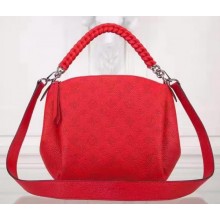Imitation Louis Vuitton Mahina Leather BABYLONE CHAIN BB Bag M51223 Red JK2329uq94