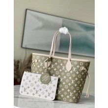 Knockoff Louis Vuitton NEVERFULL MM M46103 Khaki Green JK5830tp21