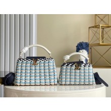 Louis Vuitton CAPUCINES MINI M94519 blue JK479Tk78