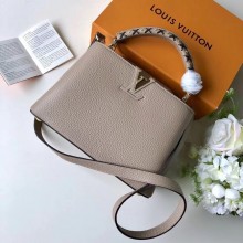 Louis Vuitton CAPUCINES PM M52387 grey JK1461vj67