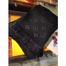 Louis Vuitton Cashmere Scarf LV3307A black JK3568su78