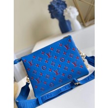 Louis Vuitton COUSSIN PM M58628 blue&red JK482DV39