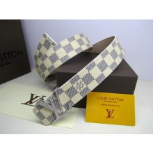 Louis Vuitton Damier Azur Canvas Belt LV2050 Silver JK2927qM91