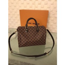 Louis Vuitton Damier Ebene Speedy 30 With Shoulder Strap N41183 JK2182NP24