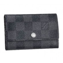 Louis Vuitton Damier Graphite 6 keys holder Wallet N62662 JK711nS91