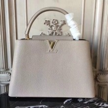 Louis Vuitton Elegant Capucines Bag MM M41813 grey JK2074iZ66