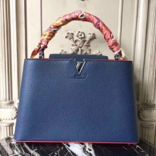 Louis Vuitton Elegant Capucines Bags MM M41813 Blue JK2169ER88