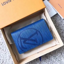 Louis Vuitton EPI leather Card package 63516 blue JK417Af99