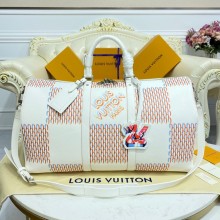 Louis Vuitton KEEPALL 50B M20563 White JK5725HB29