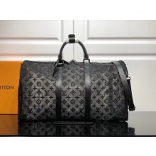 Louis Vuitton KEEPALL BANDOULIERE 50 with Shoulder Strap M53971 black JK1085UW57