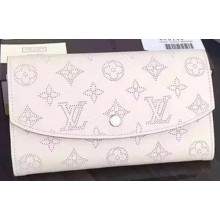 Louis Vuitton Mahina Leather IRIS Wallet M60144 OffWhite JK678Dq89