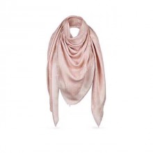 Louis Vuitton MONACO SQUARE Monogram flower pattern silk M71151 light pink JK3570mV18