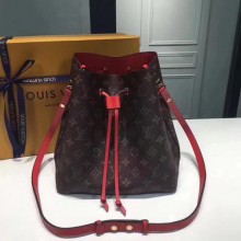 Louis Vuitton Monogram Canvas NEONOE M44022 Red JK2289Pf97