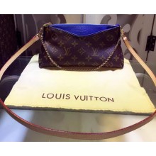 Louis Vuitton Monogram Canvas PALLAS CLUTCH M41638 Blue JK2454Ri95