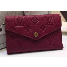 Louis Vuitton Monogram Empreinte SARAH WALLET M61184 Purple JK632dE28